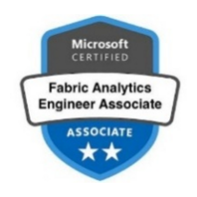 Insignia de Microsoft Certified: Fabric Analytics Engineer Associate